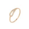 Anel de personalidade europeu e americano com micro cravação de zircônia feminino geométrico moda simples temperamento pulseira aço titânio luxo leve estilo frio anel
