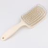 Pente de costas oval simples palha de trigo repelente de mosquitos pente de incenso pente de massagem capilar pente de cabelo oco em arco