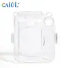 Adecuado para Fotos de Cámara Instantánea Instax Mini12, Estuche Transparente de Almacenamiento, Anti-Caídas, Antideslizante, Estuche de Cristal con Parte Trasera sin Batería