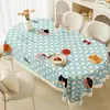Toalha de Mesa Impermeável e à Prova de Óleo Xadrez Fresca e Simples, Toalha de Mesa de PVC Resistente ao Calor, Protetor de Superfície de Mesa de Centro de Luxo Leve de Alta Qualidade
