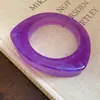 Pulsera Geométrica Irregular Redonda de Resina Estilo Bohemio, Pulsera Estilo Étnico Retro, Joyería de Nicho de Gama Alta