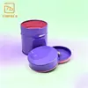Lata de Chá com Tampa Dupla Impressa Personalizada do Fabricante Original, Lata de Matcha de 30g com Tampa Interna, Pequena Lata Redonda
