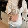 Moda Casual Casual Retro de Nicho Nova Primavera 2025 Bolsa Transversal de Mão Ombro Bolsa Feminina Trançada Estilo Ocidental