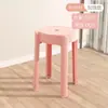 Banqueta de plástico para uso doméstico, banco redondo espesso, empilhável, adequado para mesas de jantar, extra espesso, resistente e durável, cadeira alta
