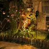 Nueva Lámpara de Tetera Hada Flor Jardín Patio Impermeable Exterior Solar Lámpara Decorativa Paisaje Hierro Hogar Creativo