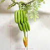 Modelo de Fruta Falsa Simulada Plástico Mango Manzana Pera Piña Limón Plátano Adornos de Brocheta Decoración para Gabinete de Cocina del Hogar Accesorios
