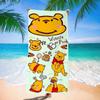 Toalla de Playa de Dibujos Animados de Winnie the Pooh para Nadar en el Mar, Toalla de Baño de Dibujos Animados de Secado Rápido y Absorbente, Linda y Personalizada Especial para Bañarse