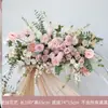 Arreglo floral de ginkgo decorativo para colgar en la pared Fondo de tablero KT para bodas al aire libre Arco de flores artificiales para arreglo de jardín