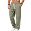 2026 Pantalones Casuales Deportivos Rectos Transpirables Simples de Calle de Color Sólido para Hombre Europeos y Americanos al Aire Libre para Viajar