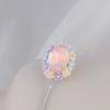Flor Princesa Occidental dulce industria pesada cerámica blanda taladro bola agujero recto cuentas DIY teléfono móvil llavero collar accesorios