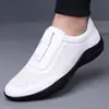 Zapatos Casuales de Cuero con Cordones para Hombre, Zapatos Casuales sin Cordones, Sandalias Transpirables Caladas, Novedad Primavera 2026
