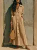 Ropa de mujer transfronteriza europea y americana 2026, nueva colección de otoño, cárdigan entallado a la cintura, color liso, manga larga, versátil, moderno, vestido ajustado