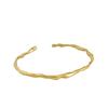 SF211 Pulsera de Plata de Ley S925 Coreana Pulsera Irregular Martillada Simple INS para Mujer Personalidad Pulsera de Plata Versátil