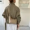 Bolso de Gamuza de Lujo tipo Dumpling para Mujer 2026 Nueva Moda para el Trabajo y el Viaje Diario Gran Capacidad Bolso de Hombro Único Cruzado