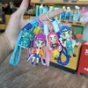 Chaveiro de Grupo de Meninas Bruxa Eletrodepositado Transfronteiriço de Desenho Animado Pingente de Bolsa Fofo Periférico Feito à Mão Máquina de Fliperama Presente