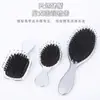 Peine de Cerdas de Jabalí Plateado Galvanizado Modelo Nuevo Transfronterizo Peine para Peinar el Cabello Peine para Cabello Seco y Húmedo Peine con Airbag Peine con Cojín de Aire
