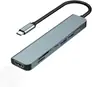 Estación de Acoplamiento Tipo-C Dock de Expansión 11 en 1 Pad para Laptop Hub 7 en 1 Convertidor de Tarjeta de Red Multifunción