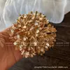 Flores de Nochevieja, Flores Artificiales Doradas, Eucalipto Dorado, Hortensia, Abanico Dorado, Hojas de Ginkgo, Cubo de la Fortuna, Arreglo Floral, Hojas, Flores de Plástico