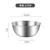 Tazón de cocina de acero inoxidable Tazón de escala doméstica estilo japonés Engrosado para mezclar y tazón Juego de tazón para huevo Ensaladera para hornear