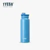 Tyeso Nueva Botella Deportiva Taza Térmica Asa Botella Deportiva Portátil Simple Taza de Agua para Hombres y Mujeres Vaso para Beber Directamente