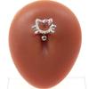 Gaby Europa y Estados Unidos fabricantes transfronterizos de Amazon al por mayor cabeza de gato de dibujos animados anillo para el ombligo anillo para el ombligo de acero inoxidable clavo umbilical