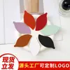 Tiras Colgantes de Hoja de Cuero PU Creativas Transfronterizas Accesorios Decorativos Semiacabados Bolsas Versátiles Mochilas Accesorios para Llaveros