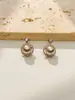 Brincos de Pérola Gota d'Água de Alto Padrão, Brincos de Nicho Modernos e Versáteis para Estilo de Trabalho