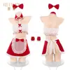 Conjunto de Lencería Sexy Feimu Cama Caliente Maid con Glúteos al Descubierto y Top sin Tirantes, Conjunto de Año Nuevo Atrevido con Espalda Descubierta 6131
