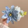 Pinza Floral para el Cabello de Playa para Mujer, Pinza Lateral de Gama Alta con Sentido de Atmósfera, Pinza de Flor de Phalaenopsis, Pinza Versátil para el Flequillo con un Toque de Lujo