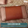 Funda de almohada de seda helada para verano, funda de almohada de esterilla fresca para adultos, esterilla de almohada refrescante de verano, funda de núcleo de almohada de ratán, juego individual para estudiantes en pareja