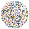 56 Nuevos Pegatinas de Colores Cruzados de Colibrí Graffiti Pájaro Acuarela Decoración Accesorios para Equipaje Taza de Agua Pegatinas