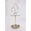 Estante de Metal Nuevo para Joyería Transfronterizo Cara de Nicho Accesorios de Exhibición de Joyería de Gama Alta Estante de Almacenamiento para Collares y Pendientes