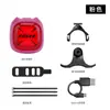 Luz Trasera de Bicicleta Enlee Sensor Inteligente Luz de Frenado para Montar de Noche Luz de Advertencia Intermitente Impermeable para Bicicleta de Montaña y Carretera