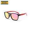 Amazon moda de venta caliente bebé gafas de sol coloridas niños y niñas polarizadas personalizadas gafas de sol con recubrimiento gafas D891