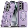 Capa para Celular Samsung S26 Ultra com Suporte Magnético, Capa Protetora para Celular S25 com Janela Deslizante Anti-Queda, Capa de Celular Magnética