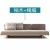 Sofá Exterior Ocio Impermeable Protección Solar Habitación Patio Terraza Diseñador Balcón Madera Maciza Mimbre Sofá Muebles