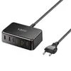 Cargador de Escritorio Nuevo de 120W 4C2A Cargador de Nitruro de Galio Pd 120W Popular Transfronterizo Adaptador de Escritorio de 6 Puertos