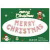 Rosa Dorado Navideño Transfronterizo 16 Pulgadas Letras Inglesas Papel de Aluminio Película de Aluminio Globo Fiesta Navideña Set de Fiesta Mayoreo