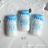 BOTELLA DE LECHE botella de simulación diy resina accesorios de comida taza de café media botella de refresco