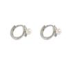 Pendientes de plata de ley con diseño de nicho de alta calidad y hebilla de perla de lujo para mujer, ligeros y lujosos, con aguja, estilo frío, personalizados y a la moda.