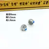 Espaciador Vintage de Plata de Xizang con Goteo de Aceite y Patrón Grabado Accesorios para Joyería de Cuentas Bodhi Buddha DIY Aleación Espaciador Venta al por Mayor