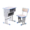 Pupitres y sillas escolares para estudiantes de primaria y secundaria, adecuados para clases de capacitación escolar y clases de tutoría, con cajones de doble capa y juego de pupitre y silla para estudiantes de altura ajustable
