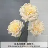 Decoración para el Hogar Floral Color Champagne para Mesa de Café de Sala de Estar, Arreglos Florales para Bodas, Decoración de Pared de Fondo para Bodas, Piezas de Arte con Flores Artificiales