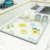 Mantel individual de tierra de diatomeas estilo rústico para plantas y flores, tapete escurridor para encimera de cocina, tapete absorbente para bar, tapete aislante de calor para tazón y plato