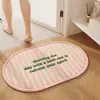 Alfombra de suelo absorbente de baño de moda, felpudo antideslizante para entrada de baño, alfombrilla de suelo de tierra de diatomeas para baño del hogar