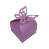 Caixa de Doces para Casamento Borboleta Oca Caixa Borboleta de Papel Perolado para Casamento Várias Cores Lembrancinha de Casamento Caixa Quadrada Pequena Fabricante Estoque Pronto