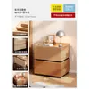 Mesita de noche de madera maciza para uso doméstico, mueble lateral de dormitorio, se puede combinar libremente, mueble de almacenamiento creativo, mueble lateral de sofá montado en la pared para sala de estar