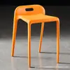 Banqueta plástica espessa para uso doméstico na sala de estar, banqueta alta simples moderna para jantar, banqueta quadrada para mesa de jantar, cadeira de espera para restaurante