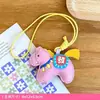 Mascote do Ano do Cavalo Bolsa de Couro de Pônei Pingente para Meninas, Decoração de Mochila Exquisita e de Alto Padrão, Presente de Ano Novo do Zodíaco