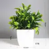 Planta Verde Artificial Eucalipto Planta em Vaso Decoração de Sala de Estar de Casa Plástico Pequeno Bonsai Lavanda Planta Flor Artificial Alta Simulação
